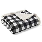 224034 Eddie Bauer Cabin Plaid Throw Black 883893509207