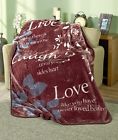 2270265 Afoyft Live Laugh Love Plush Throw Blanket Sofa Couch Chair