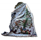 2271 Tache Home Fashion White Christmas Morning Tree With Presents Woven