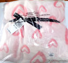 23140 Vera Bradley Embossed Fleece Throw Blanket Hearts Pink Nwt Msrp
