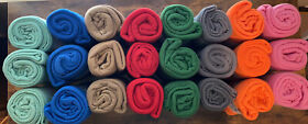 24 Pack Of Polar Fleece Throw Blankets 50 X 60 Assorted Colors Soft And Cozy