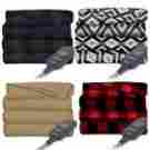 2585 Sunbeam Electric Heated Throw Blanket Warming Soft Heat Washable Fleece Throws