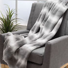 299724 Noble House Lucca Flint Fabric Throw Blanket 637162813195