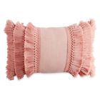2a21080ybh Peri Home Fringe Decorative Throw Pillow By Blush 042075505141