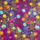 30050195 Darice Skull Purple Print Ultra Plush Fleece Fabric 889092501363
