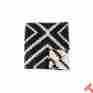 30208 Midnight Zestt 100 Organic Cotton Vernon Throw 50 X 60 Black White
