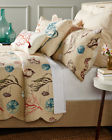 30303256510005 De La Mer Quilt Collection Coral Pillow Blue 008246346173