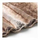 304.019.06 Ikea Lisann Brown Fur Throw Blanket Modacrylic Washable Soft Nop