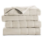 31160179 Sunbeam Electric Heated Fleece Bed Blanket Twin Off 027045805339