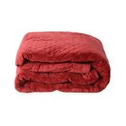 3207301 Shop Lc Tlv Maroon Cotton Microfiber Weighted Blanket With Removable