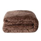 3207302 Shop Lc Tlv Taupe Cotton Microfiber Weighted Blanket With Removable