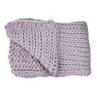 32913592 Northlight Light Purple Cable Knit Plush Throw Blanket 193228055508