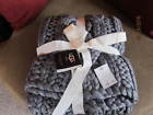 345.00 Ugg Oversized Knit Blanket 50 X 70 Grey Nwt Retails Look 888855490401