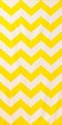 36inx 72in Plush Beach Pattern Towel Big White Yellow Chevron Velour 36inx 72in Plush Beach Pattern Towel Big White Yellow Chevron Velour