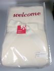 372-318 Crate Barrel Full Queen Bed Blanket Lambswool Welcome Guest Bedroom