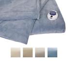 38533806097 Serta Luxe Plush Fleece Heated Electric Throw With 038533806097