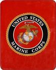 3914337 Regal Comfort Marine Crops Polyester Mink Blanket Emblem 770352771308