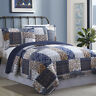 3ctnqltg-lur-kg Modern Threads Cotton Pc Printed Reversible Quilt Sets 645470157962
