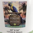 400020632609 Jimmy Buffett Margaritaville Fleece Blanket Throw No Working