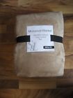 400141207861 Unbranded Soft Lofty Microplush Twin Blanket Tan