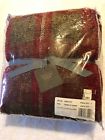 416201770008 Restoration Hardware Nwt Heathered Plaid Red Chenille Throw