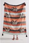 41900093 Anthropologie Richmond Throw Blanket Dog Hand Tufted Cotton