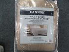 42000 Cannon New Microfleece Blanket 90 X90 Queen Linen 2 Inch Satin Hem Beautiful