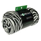 4320 Wolf Worlds Best Cozy-soft Microfleece Travel Blanket Zebra Throws 750576006561