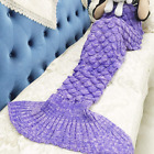 43234-2679 Kankanray Purple Mermaid Tail Blanket Knitting Crochet Blankets 6908923310685
