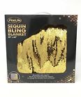 43235-9373 Fine Life Products Reversible Sequin Bling Blanket Inches 755540033260