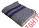 44-019-00881 Alpaca Warehouse New 100 Natural Yarn Merino Wool Woven Blanket Throw 881 Gray Queen Size