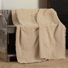 44676 Unbranded Unique Vintage Star Woven Throw Blanket Soft 840528173042