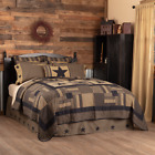 45580 Vhc Black Check Star Cotton Patchwork Twin Cottage 840528173233