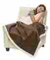 457388934 Robesale Sherpa Ranch Throw Premium Blanket 1.93 Lb Each 50 X 60 Brown Blankets 780456626145