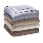 46076 Fleece Down Blanket Queen Polyester Elegant Look Indoor 689526746076