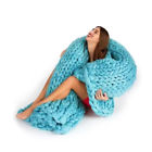 4894679221240 Unbranded Soft Thick Line Yarn Knitted Blanket Hand