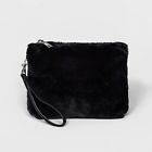 490240808281 Mossimo Supply Faux Fur Black Wristlet Pouch 490240808281 Mossimo Supply Faux Fur Black Wristlet Pouch