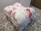 490620202999 Simply Shabby Chic Nwt 2 Ply Full Queen Size Cozy Floral Blanket