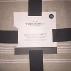 490620207055 Project Threshold Ring Spun Cotton Blanket Lightweight Beige