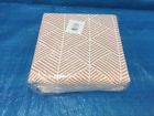 490620207178 Threshold Coral White Chevron Cotton Blanket Twin