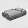 490620214114 Threshold Nwt Cable Knit Chenille Blanket Gray
