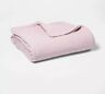 490620215098 Threshold Soft Breathable Pink Rose Marble Gauze Bed