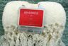 490671017016 Opalhouse Solid Throw Blanket With Tassels Cream New