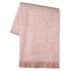 490671017221 Threshold Faux Mohair Throw Blanket Pink New