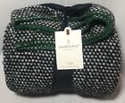 493240210122 Hearth Hand With Magnolia By Black White Green Woven Throw