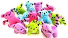 4933343115437 Dondor Plush Cats Super Soft Assorted Bright Colors