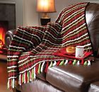 4940 Mary Maxim Chocolate Plaid Blanket 848787008075