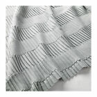 503.730.97 Ikea Vagmalla Pleated Throw Blanket Light Silver Gray Beauty New