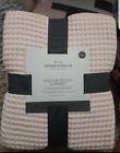 51933005 Threshold New Waffle Weave Bed Blanket Possibly Pink