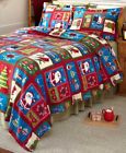 541678 Christmas Fleece Blanket Set Santa Snowman Tree Ornament 7110101541678
